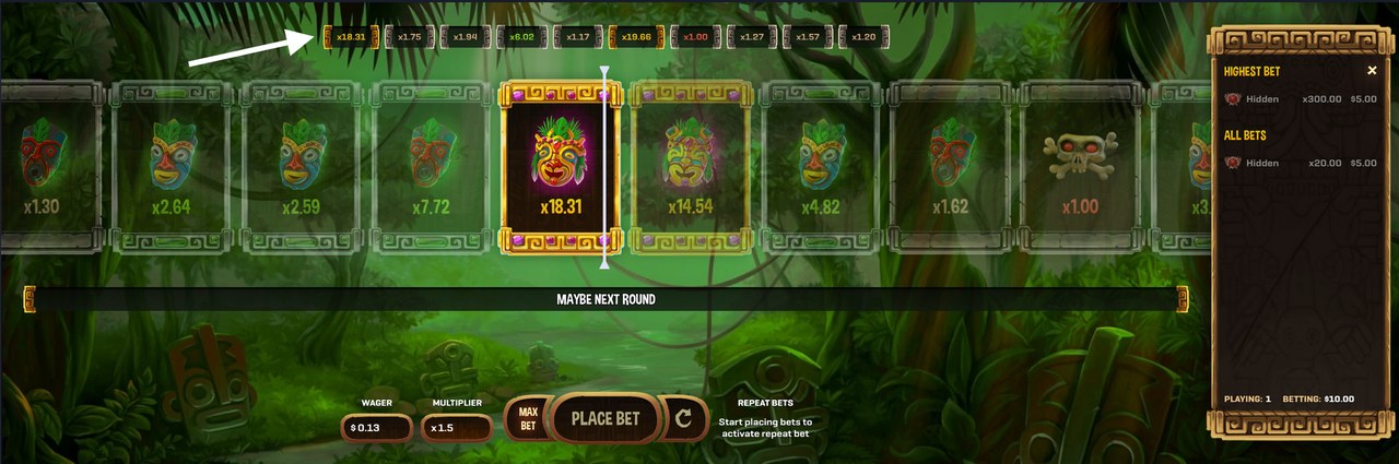 Roulette X screenshot 1 - colored wheel segments mid-spin