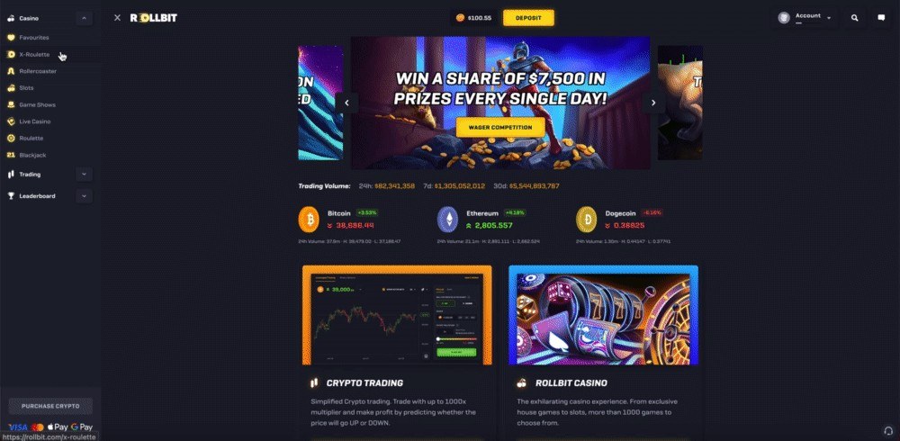 Roulette X screenshot 3 - betting interface and round history